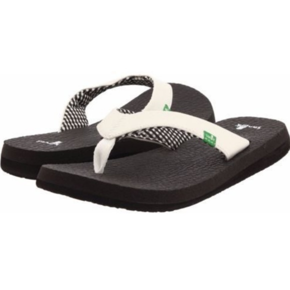 Sanuk Women's Yoga Mat Flip-Flop Thong Sandals-WHITE ONLY LEFT - Picture 1 of 7